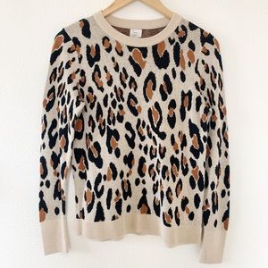 A New Day tan leopard sweater